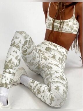 WeWoreWhat vintage toile high waisted leggings size XS